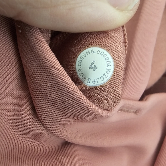 Lululemon Like a Cloud High Neck Sports Bra Dusty Rose Size 4 Light Support Yoga - Picture 5 of 8